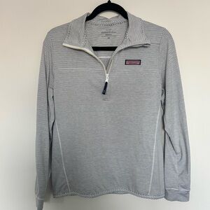 Vineyard Vines Sankaty Striped Quarter Zip Pullover Women’s Size XS